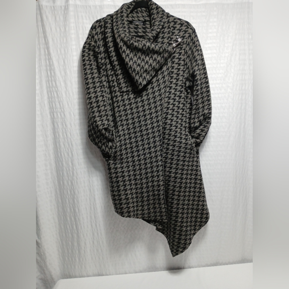 Garnet Hill Asymmetrical Boiled Wool Coat. Ladies Size 8